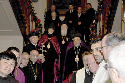 Patriarch Bartholomaios am Beginn der Prozession