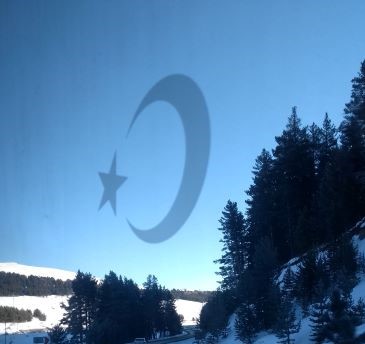 Mondsichel und Stern als türkisches Staatssymbol