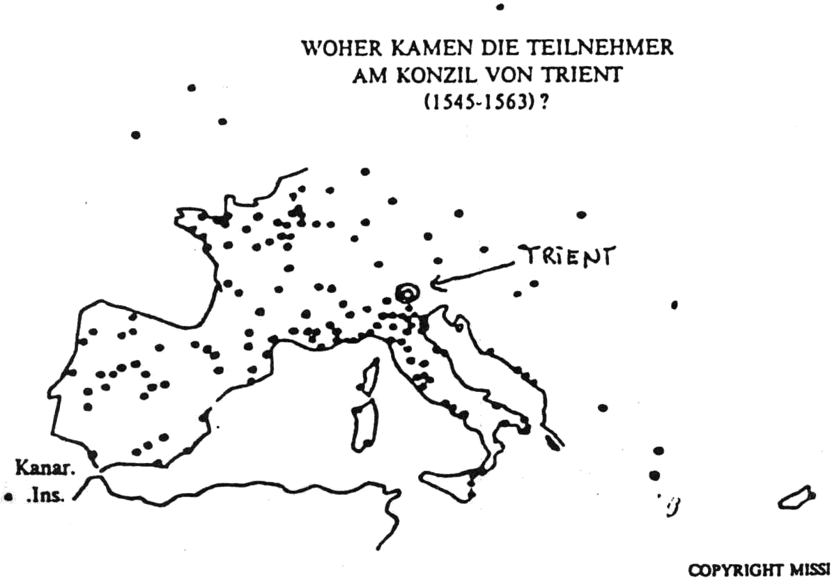 Konzilsteilnehmer Trient 1545-1563